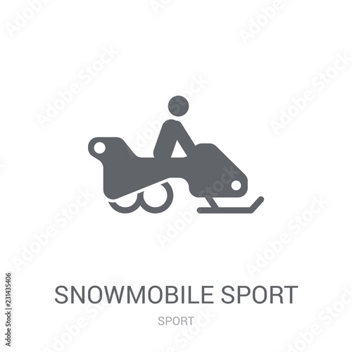Snowmobile sport icon. Trendy Snowmobile sport logo concept on white background from Sport collection