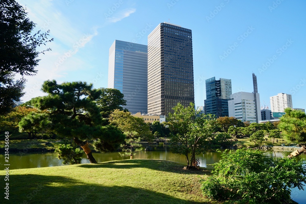 Obraz premium 旧芝離宮恩賜庭園