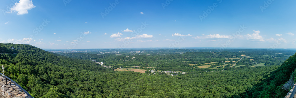 Panorama from Chimney Rock Near Chattanooga Tennessee