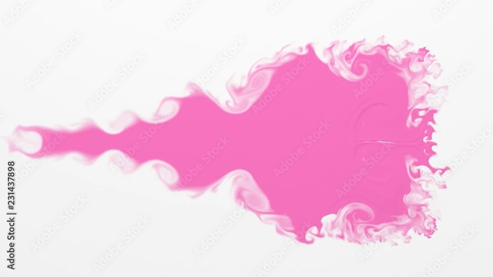 Pink paint on a white background Pink paint on a white background