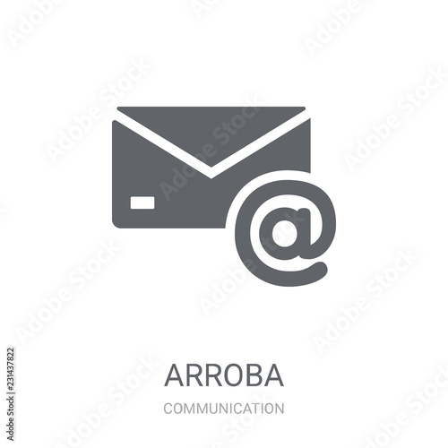 Arroba icon. Trendy Arroba logo concept on white background from Communication collection