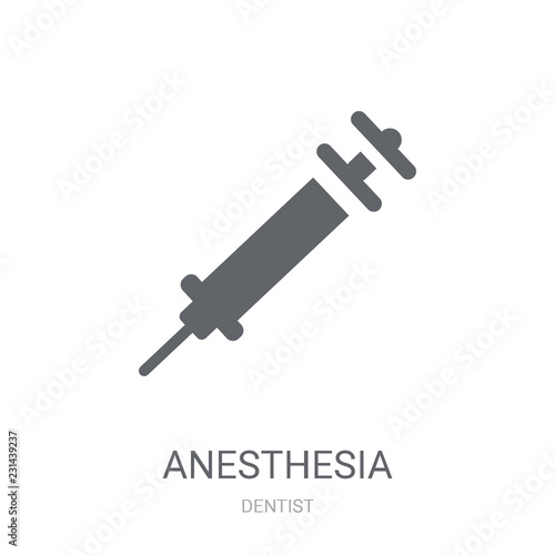 Anesthesia icon. Trendy Anesthesia logo concept on white background from Dentist collection
