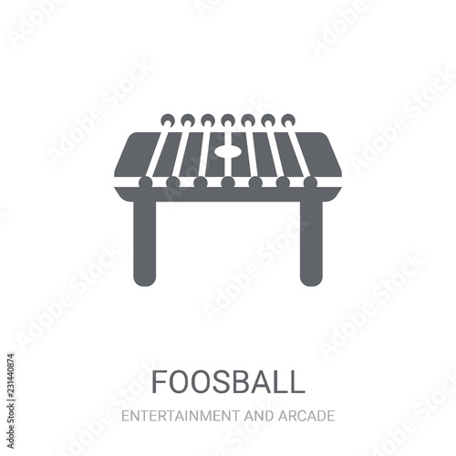 Foosball icon. Trendy Foosball logo concept on white background from Entertainment and Arcade collection