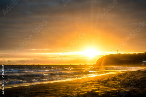 sunrise over the sea