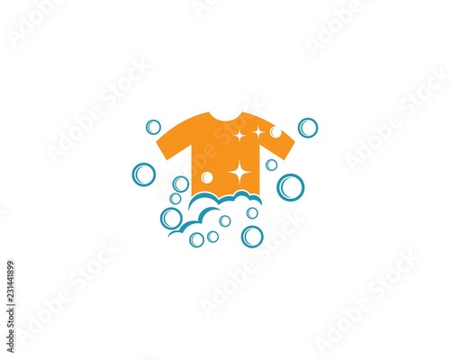 Laundry logo illustration
