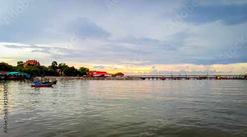 Sunset the sea, Thailand 