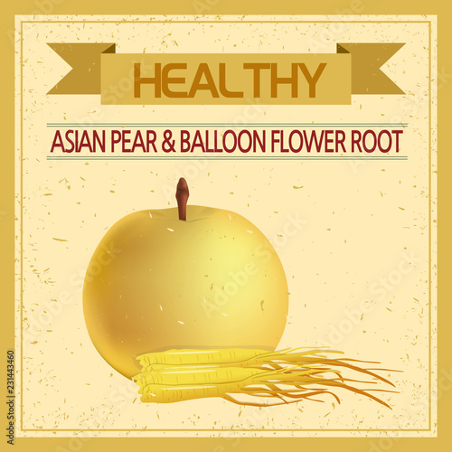 asian pear and balloon flower root