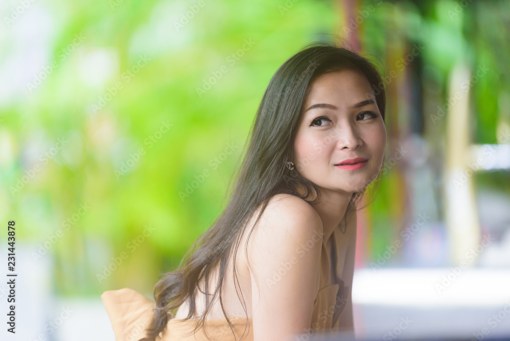 Asian pretty and sexy portrait girl has relaxing at coffee cafe restaurant in the morning. Asian pretty and sexy portrait girl has relaxing at coffee cafe restaurant in the morning.