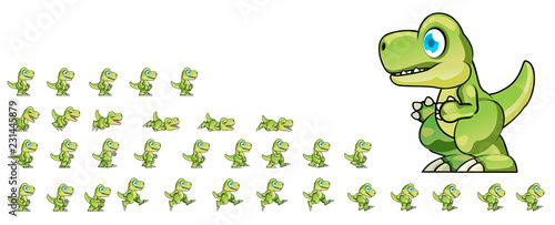 Animated Dino Game Sprite photo