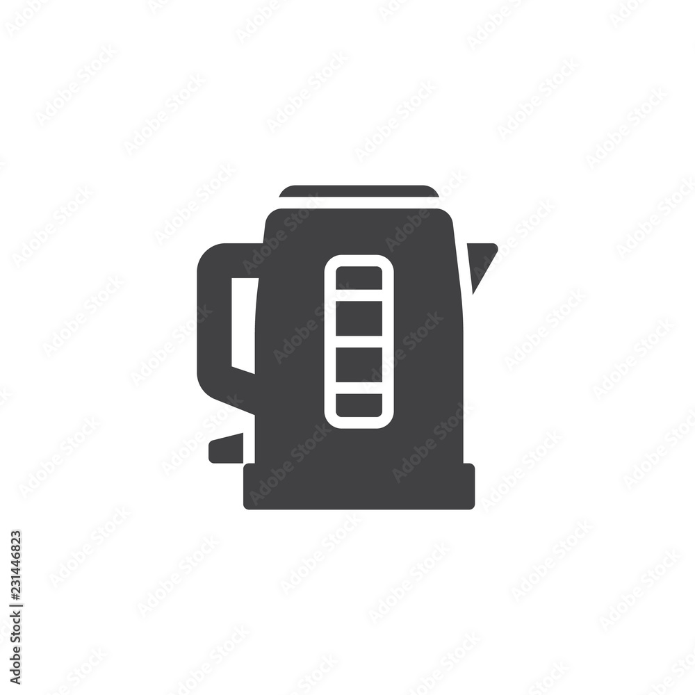 Electric kettle vector icon. filled flat sign for mobile concept and web design. Teapot kettle simple solid icon. Symbol, logo illustration. Pixel perfect vector graphics Electric kettle vector icon. filled flat sign for mobile concept and web design. Teapot kettle simple solid icon. Symbol, logo illustration. Pixel perfect vector graphics