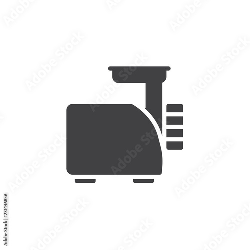 Meat grinder vector icon. filled flat sign for mobile concept and web design. Electric mincer simple solid icon. Symbol, logo illustration. Pixel perfect vector graphics