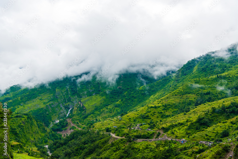 Nature view in Annapurna Conservation Area, Nepal Nature view in Annapurna Conservation Area, Nepal