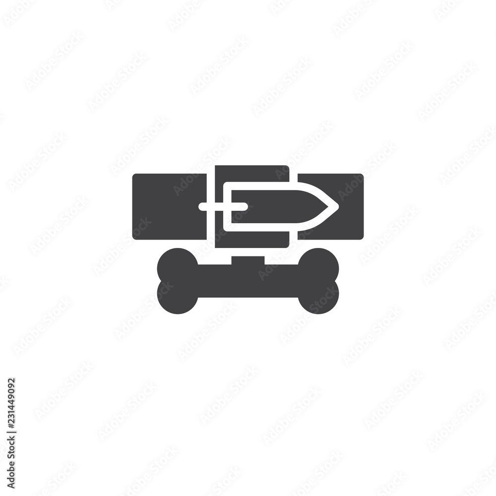 Dog bone Leash vector icon. filled flat sign for mobile concept and web design. Pet shop simple solid icon. Symbol, logo illustration. Pixel perfect vector graphics Dog bone Leash vector icon. filled flat sign for mobile concept and web design. Pet shop simple solid icon. Symbol, logo illustration. Pixel perfect vector graphics