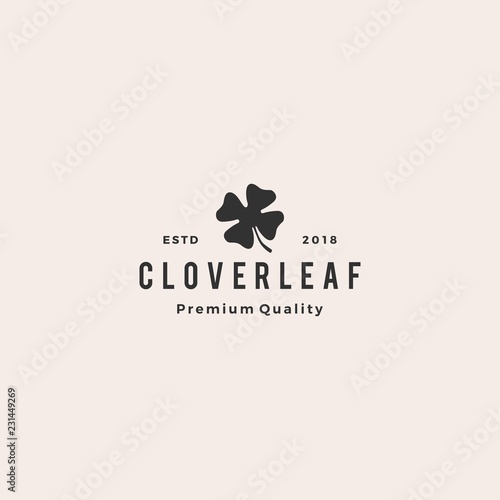 clover leaf logo vector icon illustration