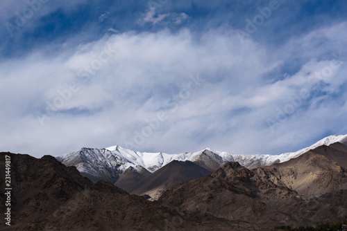The himaraya mountain with blue sky