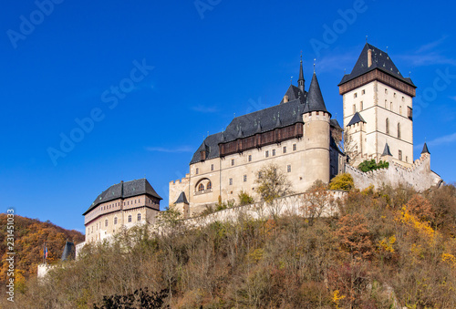 gothic royal castle Karlstejn near Prague, Central Bohemia, Czech republic photo