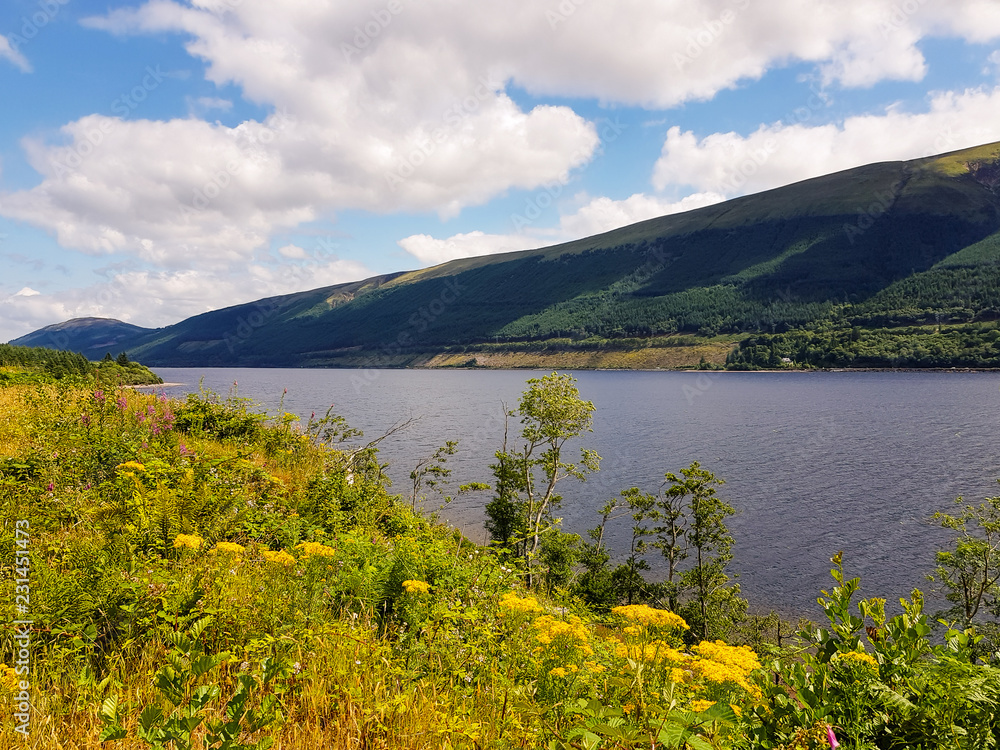 The beautiful landscape of the Scottish Highlands in Scotland. The beautiful landscape of the Scottish Highlands in Scotland.