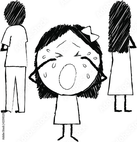 子供の絵（夫婦喧嘩）