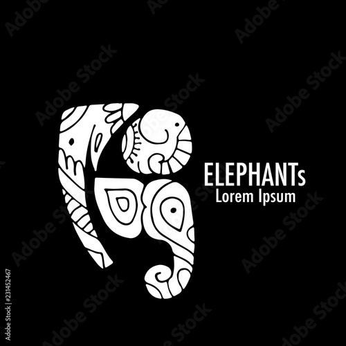 Ornate elephant design