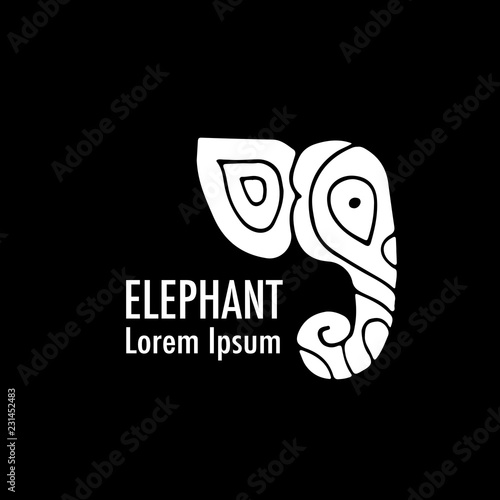 Ornate elephant design
