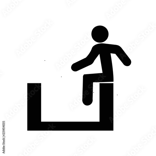 No sitting. Do not sit on surface, prohibition sign, vector illustration.