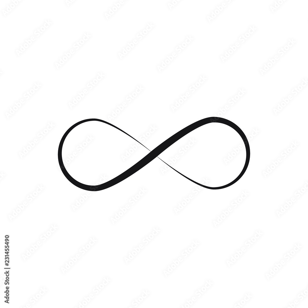Infinity sign vector icon. Infinity sign vector icon.