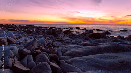 sunset on the beach, Marino Rock, South Australia