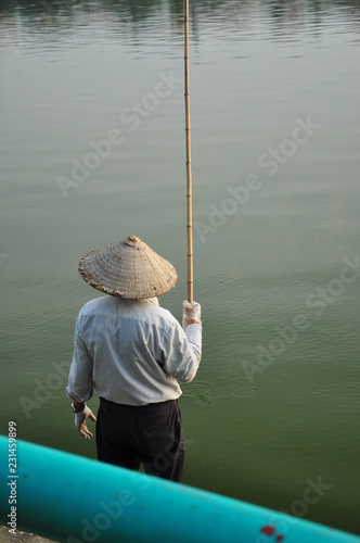 Fisherman in Hanoi