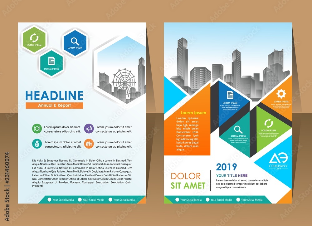 Vector flyer template design. For business brochure, leaflet or magazine cover Vector flyer template design. For business brochure, leaflet or magazine cover