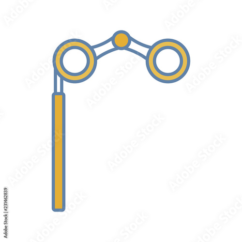 Opera glasses color icon
