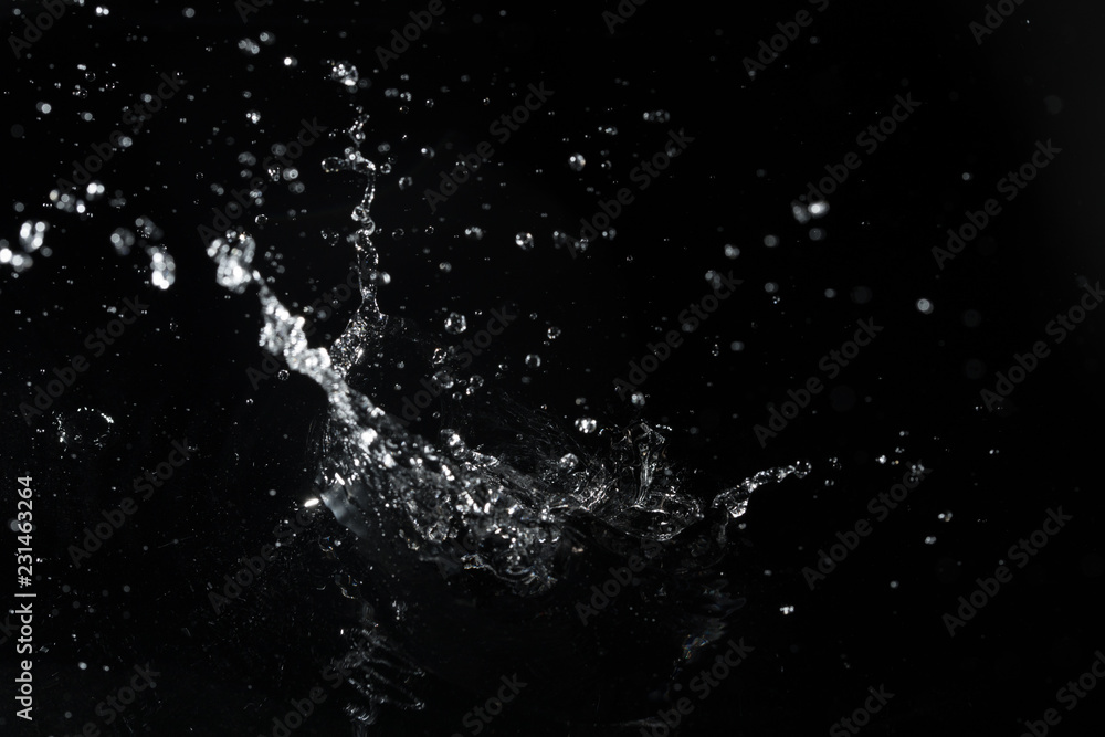 water splash black background backdrop fresh feeling