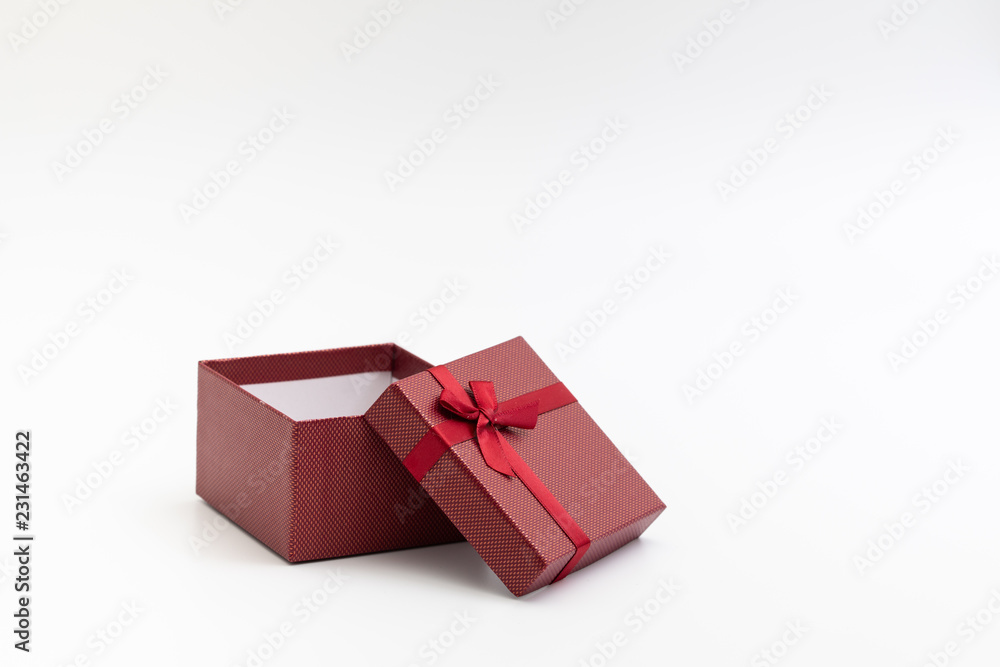 gift present box with color ribbon on white background for christmas birthday special occasion gift present box with color ribbon on white background for christmas birthday special occasion