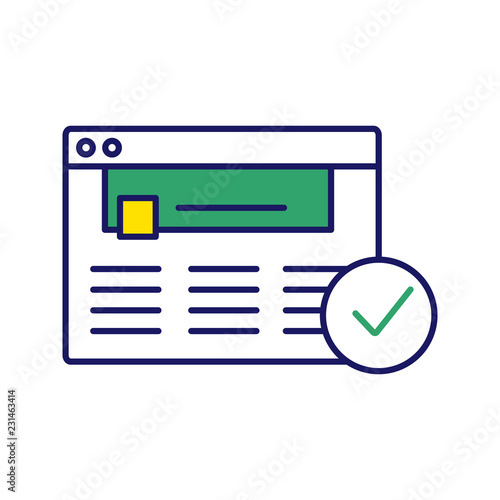 Approved website color icon