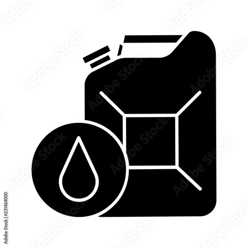 Steel jerry can glyph icon