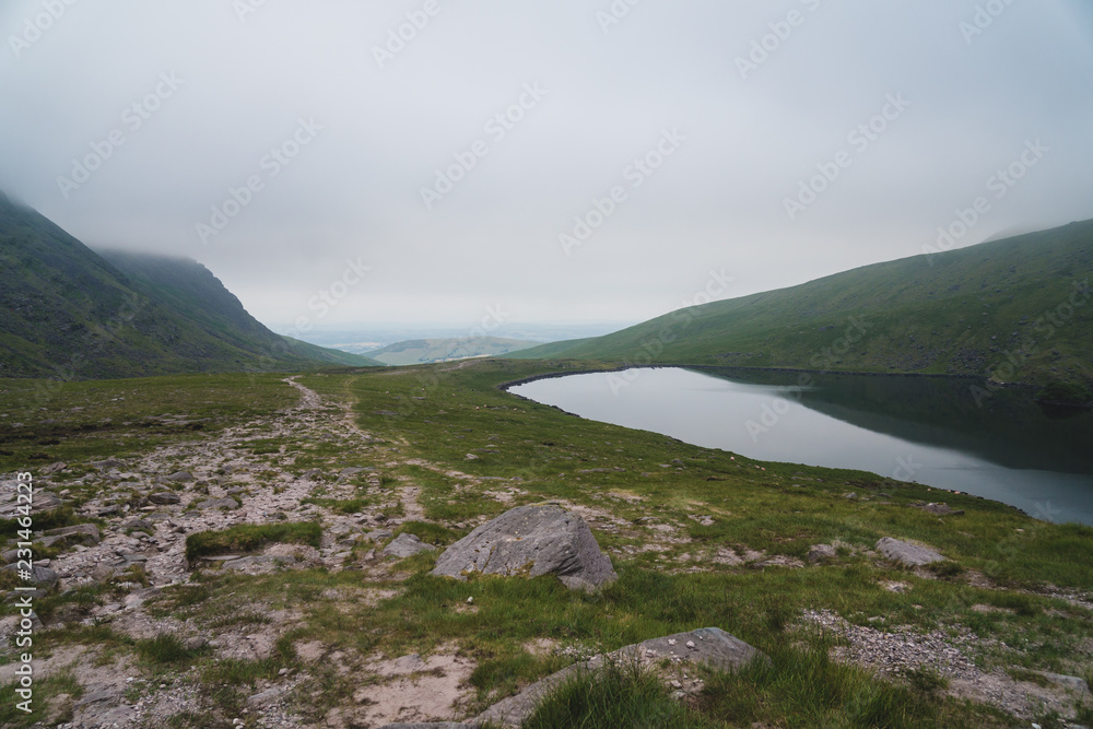 Highland area near of mount Carrauntoohil. At morning