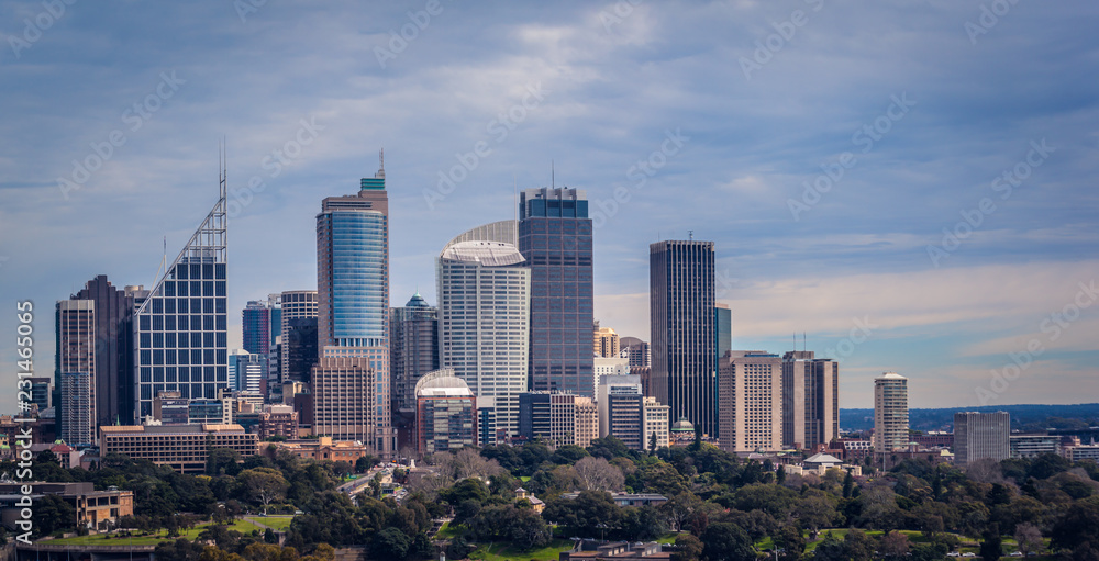 Skyline of the Sydney Central Business District, Sydney, Australia