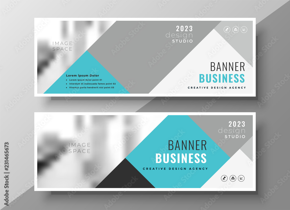 Fototapeta premium creative abstract business banners elegant design
