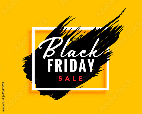 modern black friday background with ink effect photo