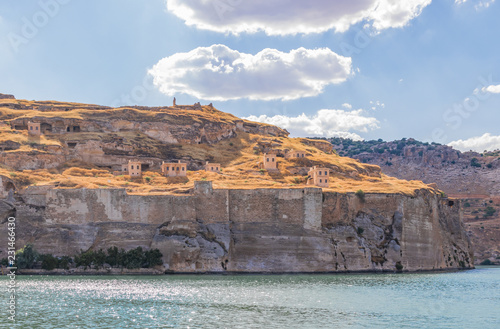 Halfeti, Turkey - Most of the village was submerged in the 1990s under the waters behind the dam on the Euphrates. Here in particular a look at the Euphrates river