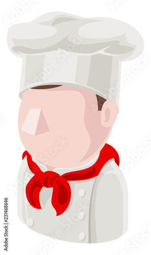 A Chef man avatar cartoon p...