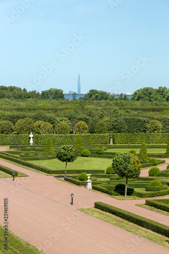 The territory of the State Complex "Palace of Congresses" in the village of Strelna, St. Petersburg