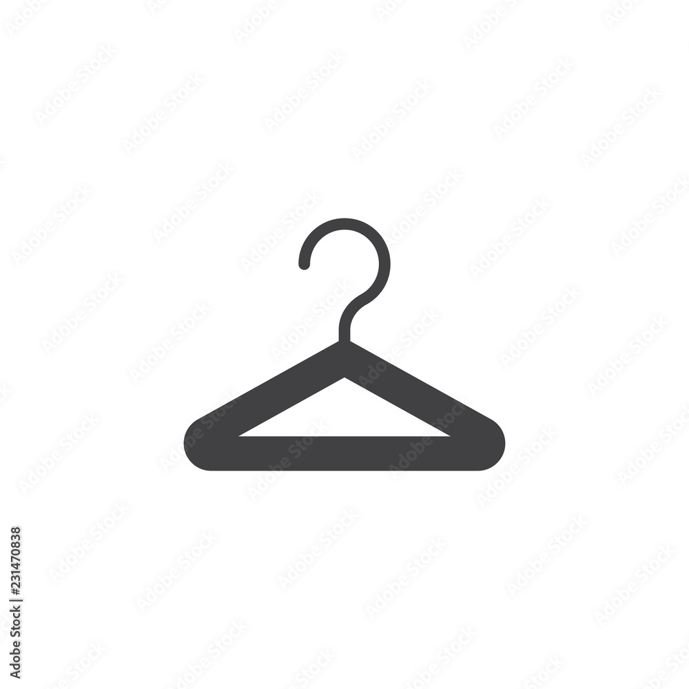 Hanger hook vector icon. filled flat sign for mobile concept and web design. Clothes hanger simple solid icon. Symbol, logo illustration. Pixel perfect vector graphics Hanger hook vector icon. filled flat sign for mobile concept and web design. Clothes hanger simple solid icon. Symbol, logo illustration. Pixel perfect vector graphics