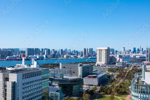 (東京都ｰ都市風景)お台場展望台から見る都市風景２