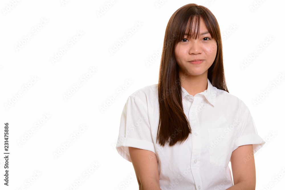 Portrait of young cute Asian teenage girl Portrait of young cute Asian teenage girl