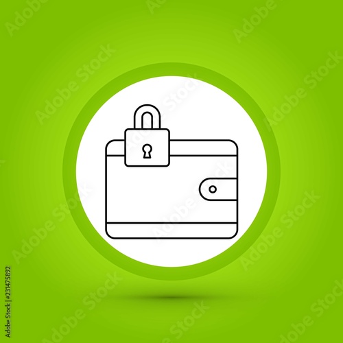 vector wallet icon in creative design with elements for mobile and web applictions. modern trend infographic,logo and pictogram.