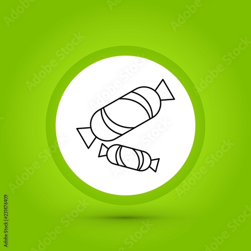 vector toffee icon in creative design with elements for mobile and web applictions. modern trend infographic,logo and pictogram.