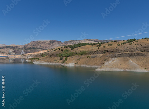 Lake Ataturk Dam, Turkey - the Atatürk Dam is one of the largest in the country, and has generated a large reservoir behind it, part of the eupharates river
