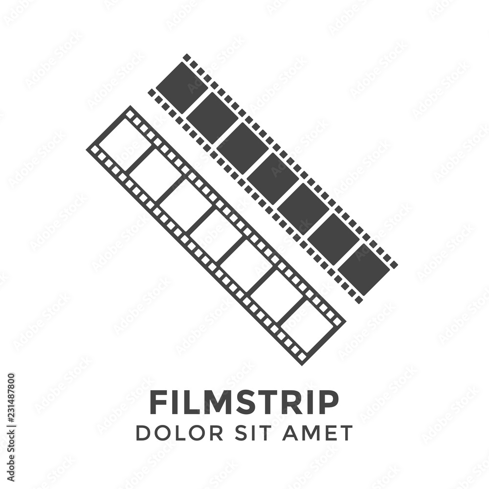 Filmstrip graphic design template vector illustration isolated Filmstrip graphic design template vector illustration isolated