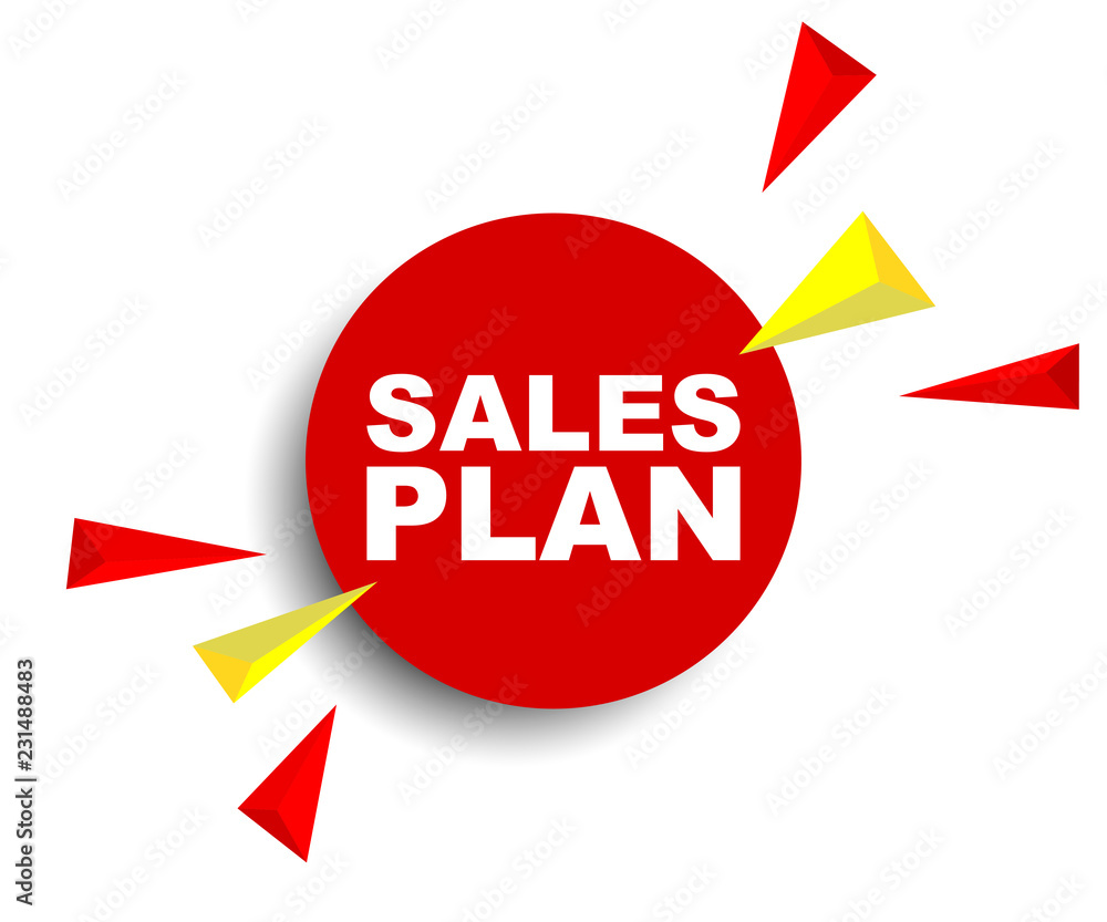 red vector banner sales plan red vector banner sales plan
