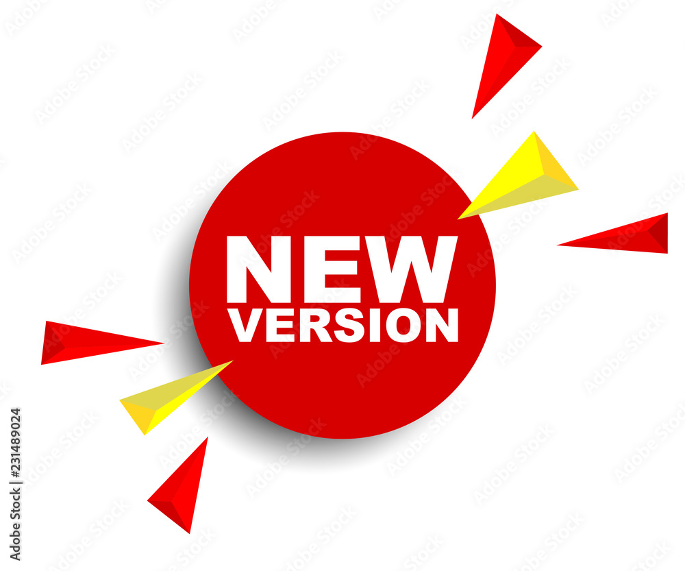 red vector banner new version red vector banner new version
